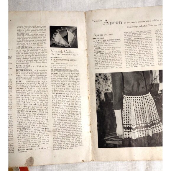 Needlework Crochet Magazines 1940s -70s Afghans Doilies Potholders Vintage Craft - Picture 14 of 16